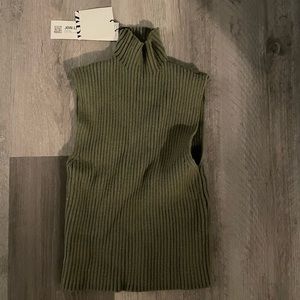ZARA sleeveless knit sweater